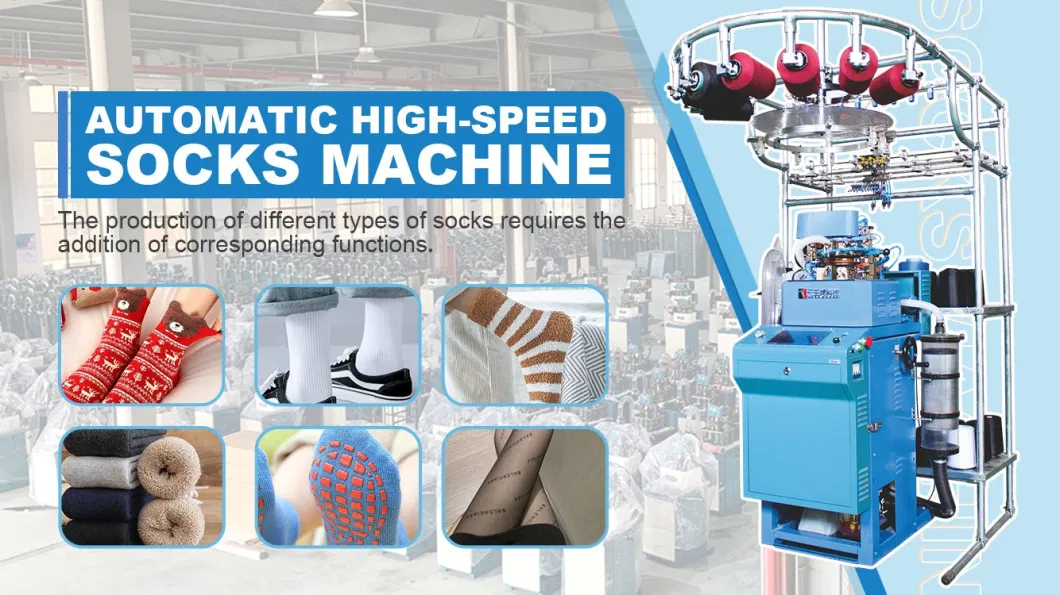 Best Price Computer Control Terry Socks Plain Socks 96needles to 200 Needles Making Machine Fully Automatic