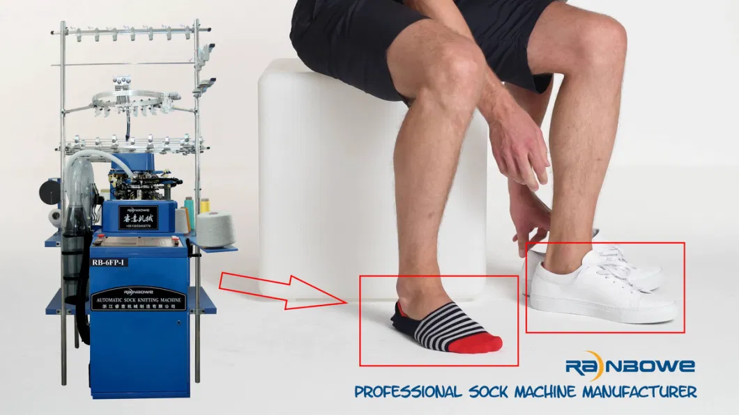 Factory Direct Sales Computerized 3D Plain Invisible Socks Making Machine