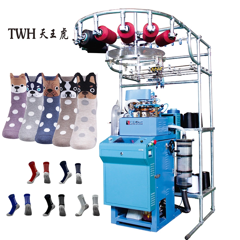 Best Price Computer Control Terry Socks Plain Socks 96needles to 200 Needles Making Machine Fully Automatic