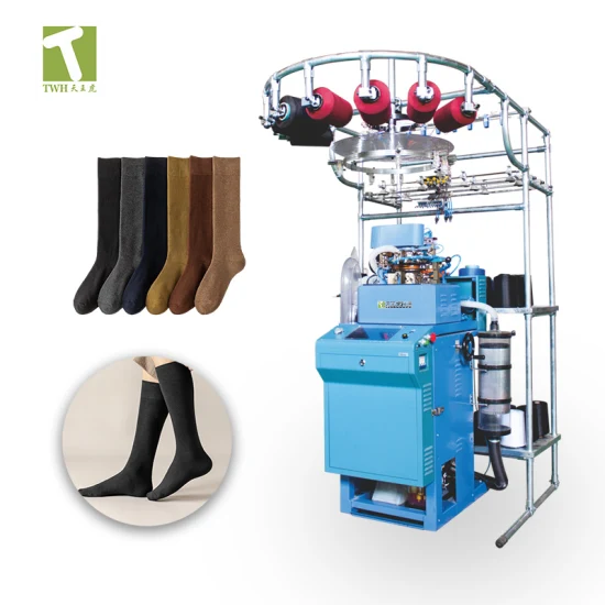 Chinese Factory Fully Computerized Automatic 3.75inch 4inch 4.5inch Terry and Plain Sock Knitting Machine Wool Socks Making Equipment Machine Price